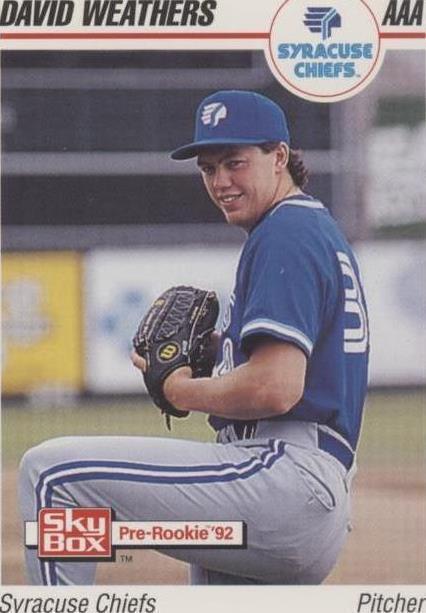 1992 SkyBox Pre-Rookie - Dave Weathers #233