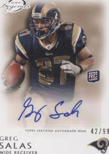 2011 Topps Gridiron Legends Greg Salas #RA-GS
