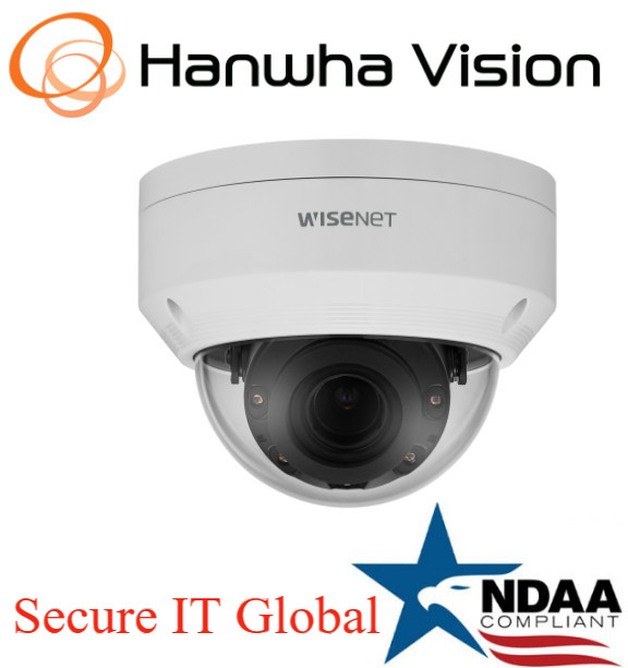 Hanwha Techwin XNV-C7083R  4MP POE IR AI IP Security  Dome Camera 2.8 10mm Lens