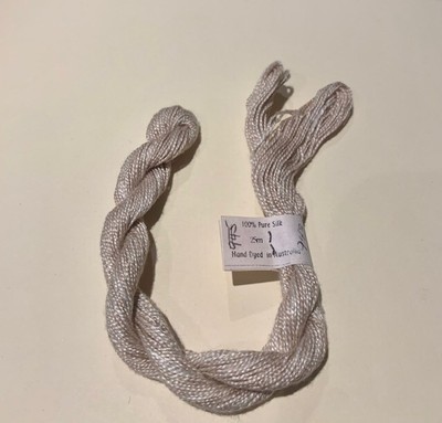 Silk 25 meters Gumnut Buds Threads Hand-dye Tan #943 1 ply Embroidery