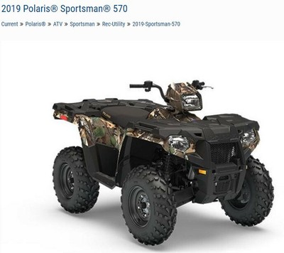 2019 Polaris Sportsman 570 EPS Pursuit Camo Cam