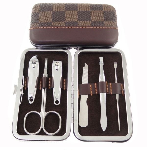 Kit Manicure Da Viaggio Forbici Tagliaunghie Limetta Confezione Elegante dfh