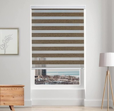 Cordless Zebra Blinds Shade Shear or Privacy Light Filtering 29'' W x 72'' H