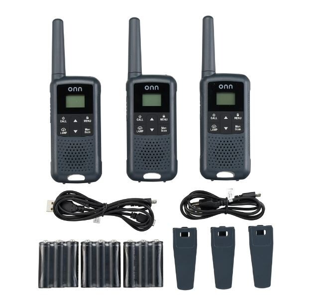 Walkie Talkie 3Pk 23 Mile for Parks Hiking Amusement Park Camping