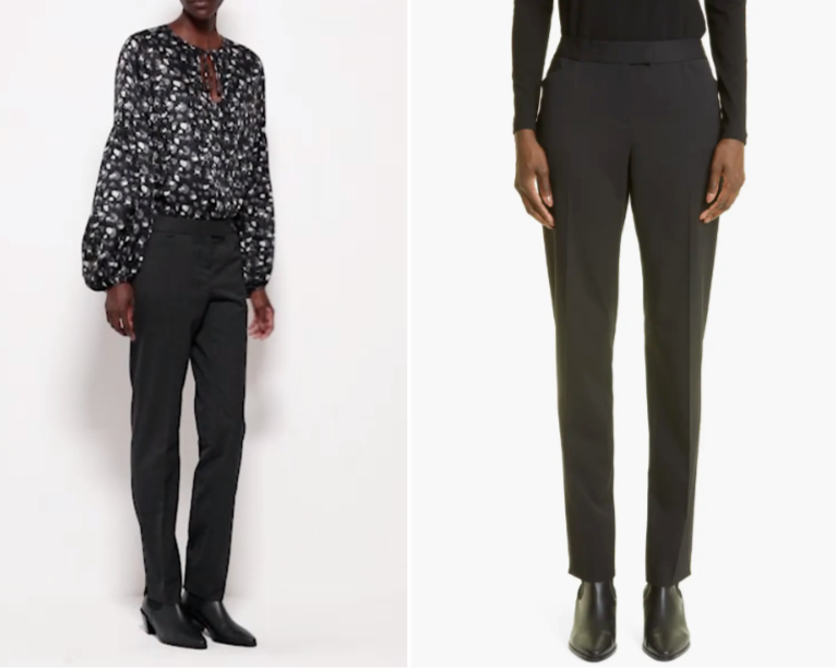 

LAFAYETTE 148 New York Черные зауженные брюки с карманами из эластичной шерсти Irving, Черный, IRVING