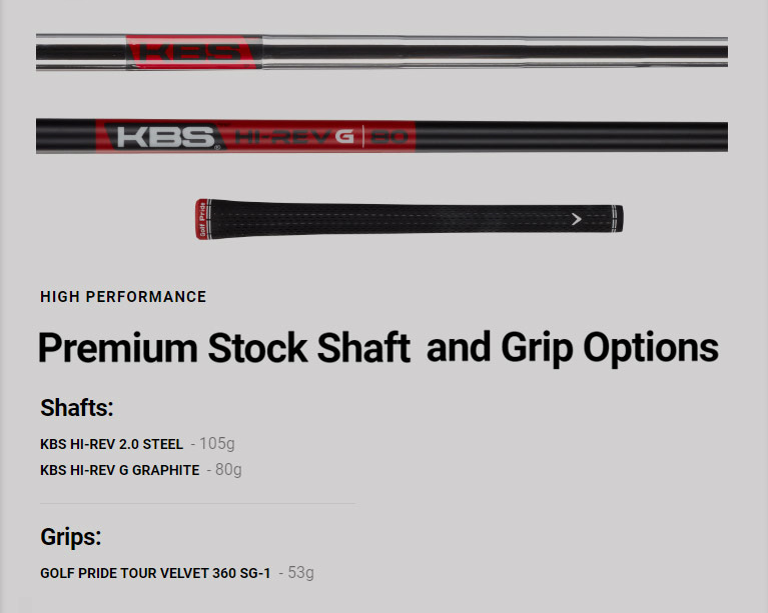 [NEW] Callaway Mack Daddy CB Wedge KBS Hi-Rev  (Choose Loft/Boune & Shaft )