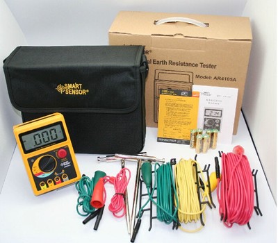 Smart Sensor AR4105A Earth Resistance Tester 2Ω/20Ω/200Ω Brand New Original✦Kd