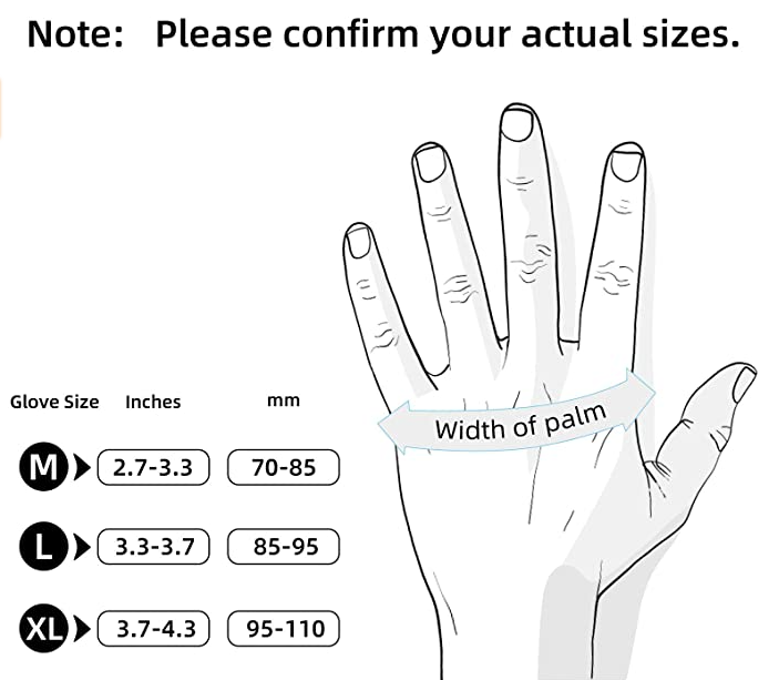 10-2000pcs  Black Vinyl Gloves -S M  L  XL