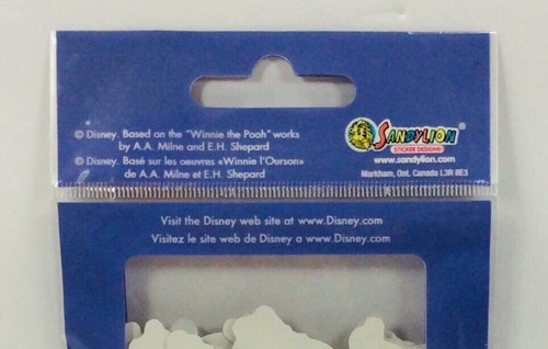 100 Disney Winnie The Pooh die cut stickers glitter holographic sealed package