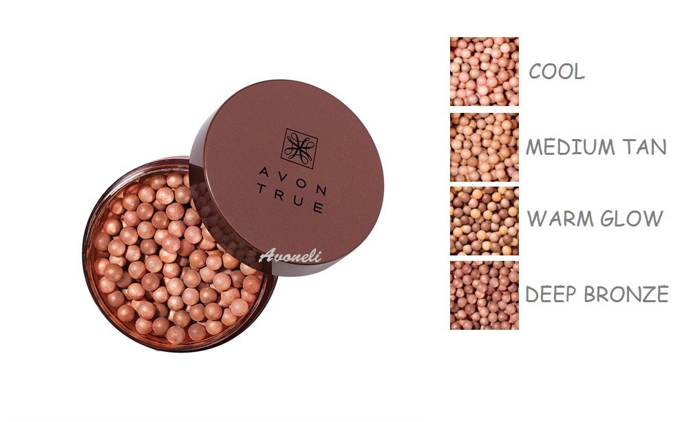 AVON True Glow Bronze Puderperlen Farbwahl 22g NEU