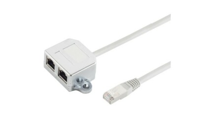 cat. 5e Patchkabeladapter Telefon/Telefon 0,10m
