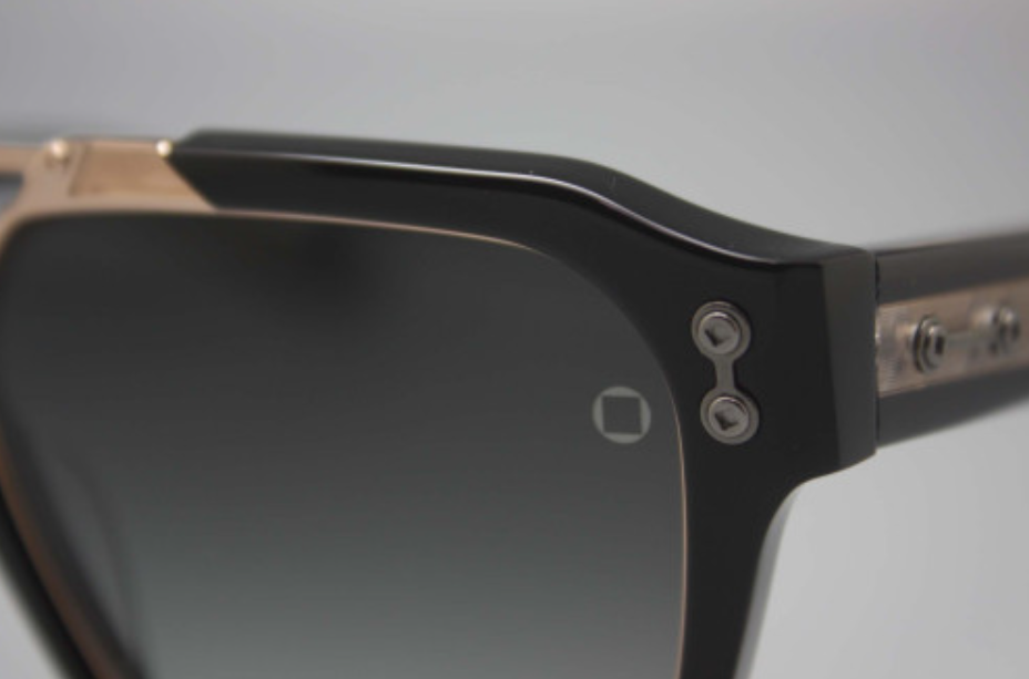 Pre-owned Akoni Discovery Aks-509a 55size Blk-rse Black/gold Sunglasses/unisex In Gray