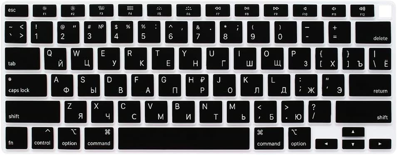 Russian Ultra Thin Silicone Keyboard Cover Skin for 2021 2020 Macbook Air 13 Inc