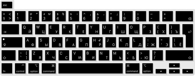 Ultra Thin Spanish Language Silicone Keyboard Cover Skin for 2022 Macbook Pro 13