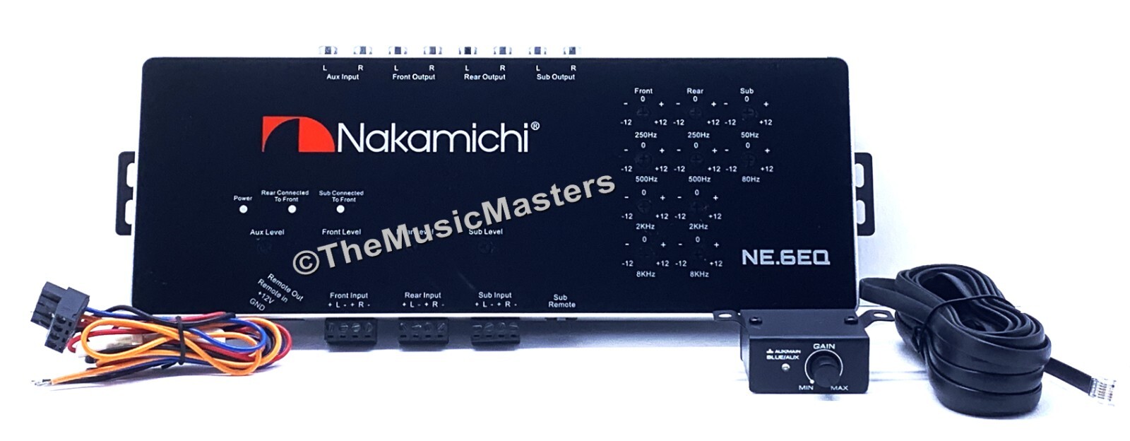 Nakamichi NE6EQ Car Audio EQ 6 Band Equalizer Electronic Sub