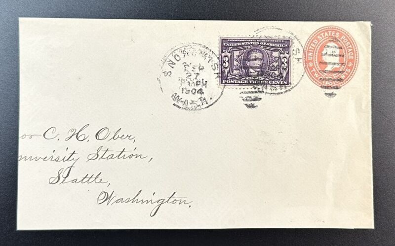 1904 Us Postage Stamp (Scott #325) On 1904 Postal Stationary Cover