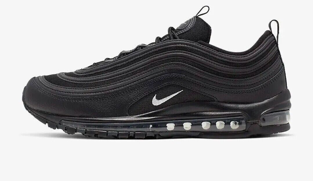 

[921826-015] Черные махровые кроссовки Nike Air Max 97 *НОВИНКА*, Черный, Nike Air Max 97