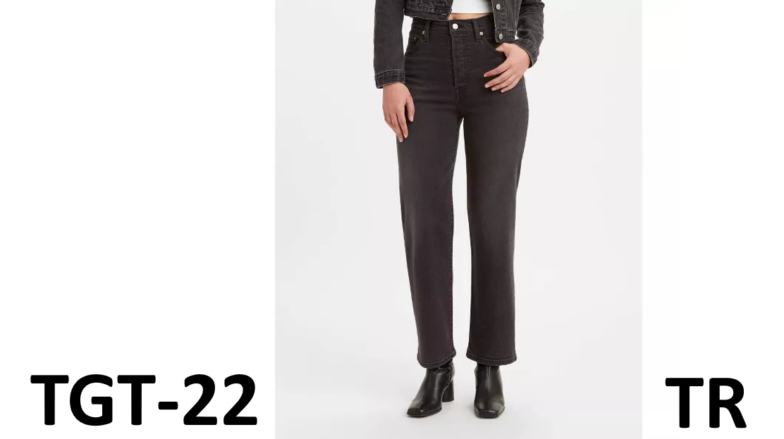 Levi's Women's Ultra-High Rise Ribcage Straight Jeans - Black Rinse, Size 28