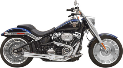 2018-2020 for Harley Softail Fat Boy 114 FLFBS BASSANI XHAUST 2:1 Exhaust Chrome