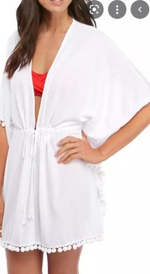 

Женская туника из льняного джерси с открытым передом Tommy Bahama, белая, размер, Белый