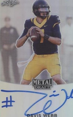 2017 Leaf Metal Draft Davis Webb #BA-DW3