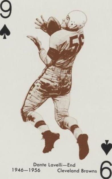 1963 Stancraft Playing Cards Dante Lavelli #9S
