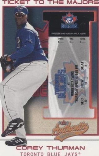 2002 Fleer Authentix - Corey Thurman #162