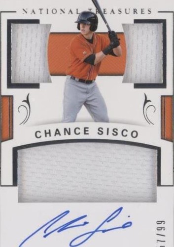 2018 Panini National Treasures - Chance Sisco #PCS-CS