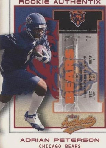 2002 Fleer Authentix Adrian Peterson #125