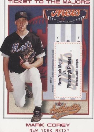 2002 Fleer Authentix - Mark Corey #154