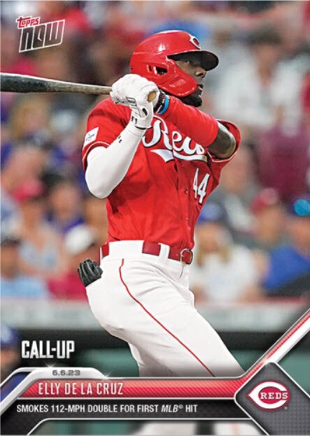 topps now エリー・デラクルーズ Elly De La Cruz 392 Elly De La Cruz 2023 Topps NOW #392 - Smoke Double For First