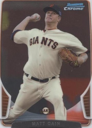 2013 Bowman Chrome - Matt Cain #150
