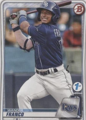 2021 Bowman 1st Edition WANDER FRANCO Sky Blue Foil SGC 9.5