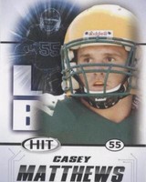 2011 SAGE Hit Casey Matthews #35