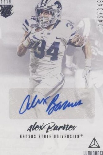 2019 Panini Luminance Alex Barnes #RI-AB