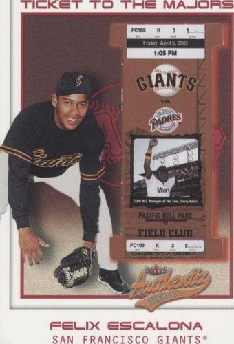 2002 Fleer Authentix - Felix Escalona #170