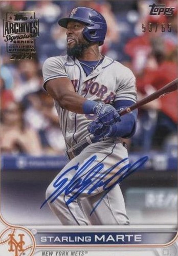 2024 Topps Archives Signature Series - Starling Marte #22TUS-US214