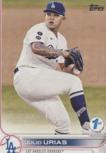 Julio Urias 2022 Topps Baseball #299 Los Angeles Dodgers