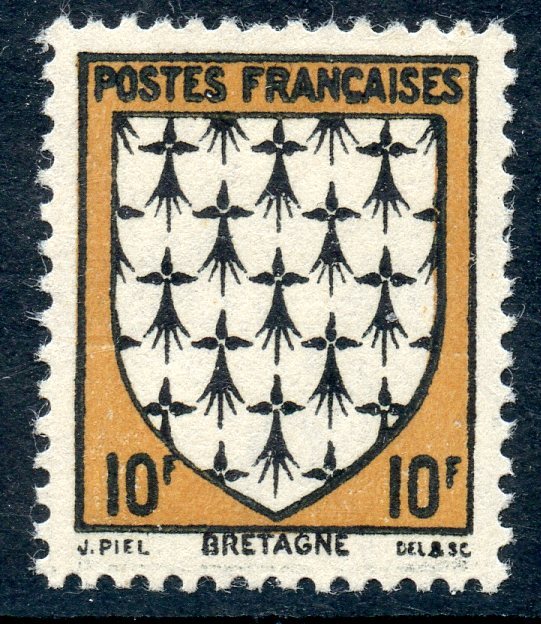 Stamp / Timbre France Neuf NÂ° 573 ** Blason / Bretagne
