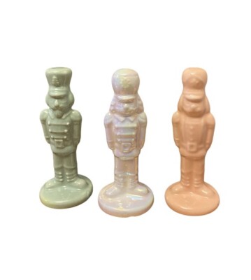 Nutcracker Mini Set Pastel Christmas Pink White Green Tier Tray Decor Target