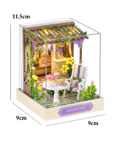 LED Rolife Cathy’s Flower House DIY Miniature Doll House Dollhouse