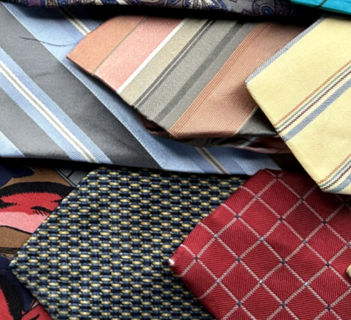 50 Mens Ties Neckties Lot Quilters Crafts Quilting Fabric Hobby Arts Mixed