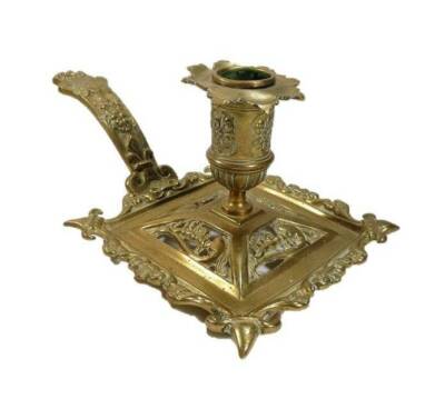 Metalware Solid Brass Candle Holder Vatican