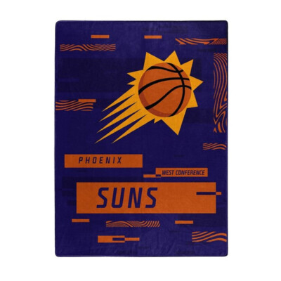 Phoenix Suns Digitize Design Plush 60'' by 80'' Twin Raschel Blanket - NBA