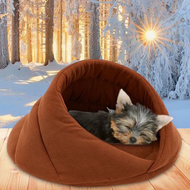 Winter Warm Dog Bed Pet Dog House Soft Suitable Fleece Cat Dog Bed House for Dog