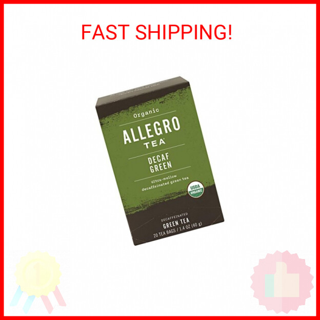 Organic Decaf Green Tea Bags, 20 Count