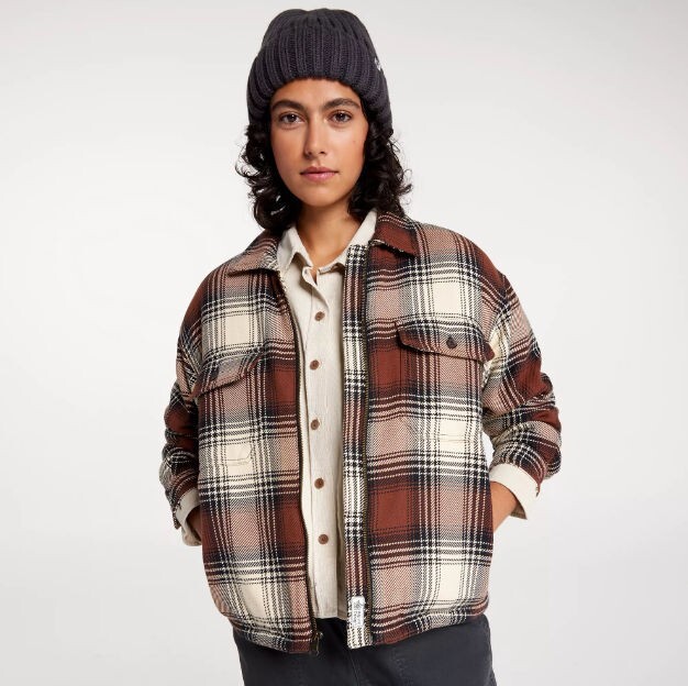 Alpine Design Women's Sherpa Lined Full Zip Shirt Jacket