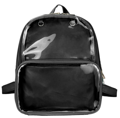Transparent top window backpack