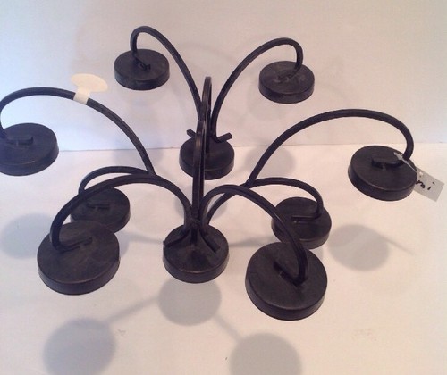 Tealight Candle Holder Black Iron Metal Candelabra Votive Holds Holds 11 Candles