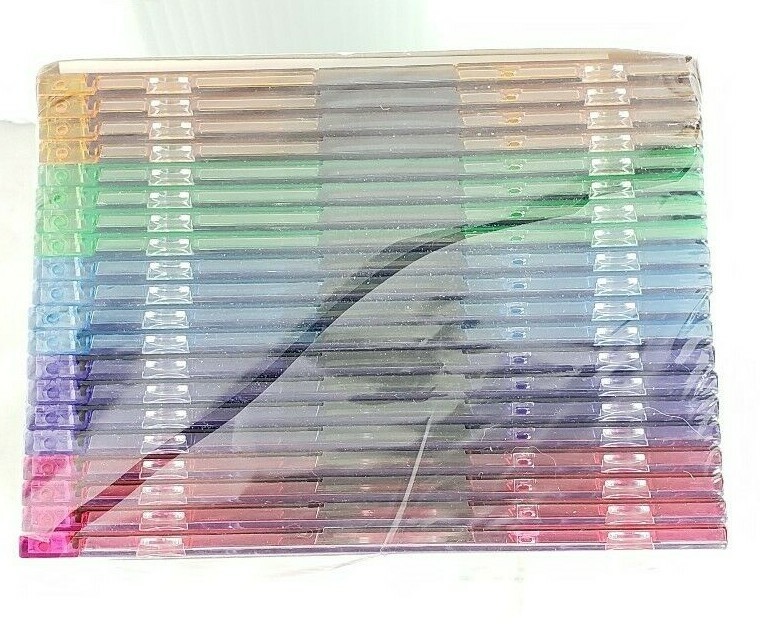 Verbatim CD-RW Discs 700MB/80min 4X Slim Jewel Case Assorted Colors 20/Pack NEW